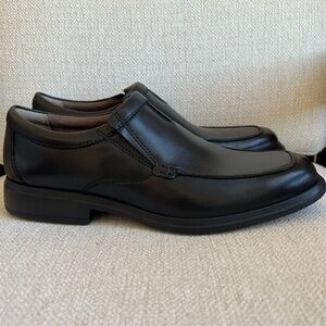 Bostonian Black Leather Men's Slip-On Loafers, Size 12, New
